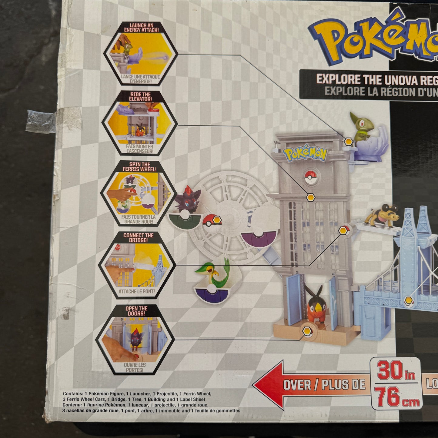 POKEMON Jakks Pacific 2011 UNOVA REGION PLAYSET - USED